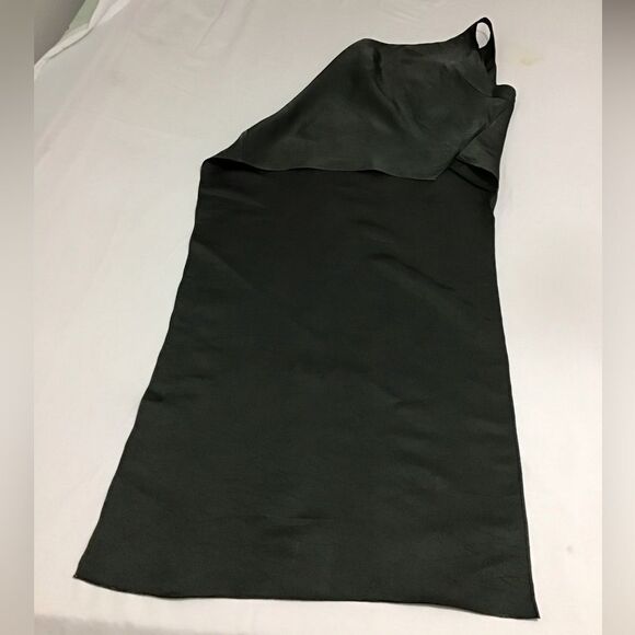 Narciso Rodriquez One Shoulder High Low Hem Satin Blouse Size 44 - Picture 4 of 9